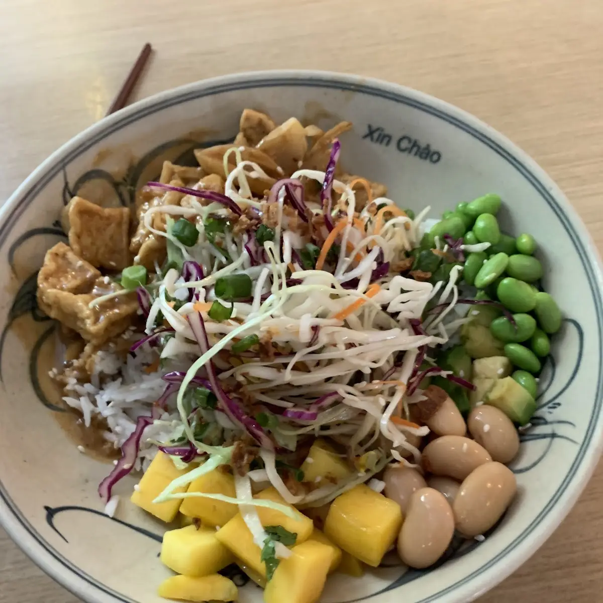 Peanut Tofu Bowl