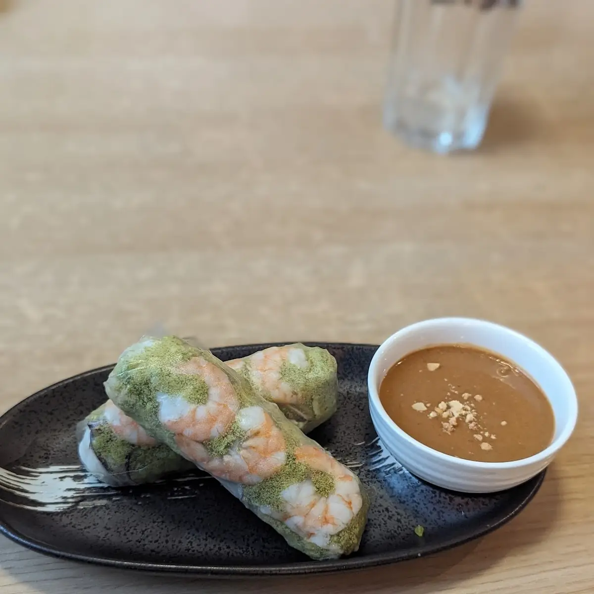 Shrimp Summer Roll Wit Wasabi Crust