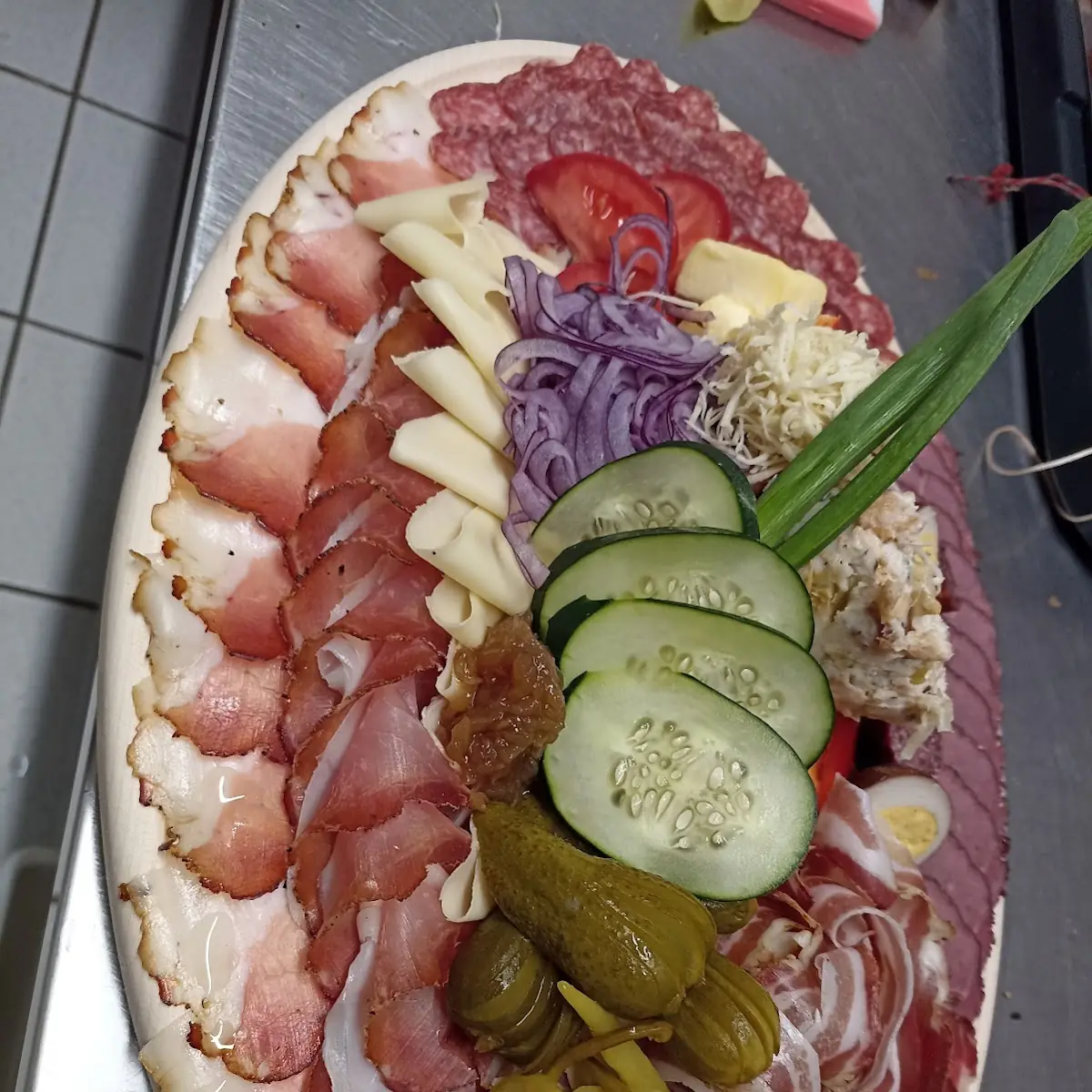 Brettljause Oder Portion Speck Mit Brot
