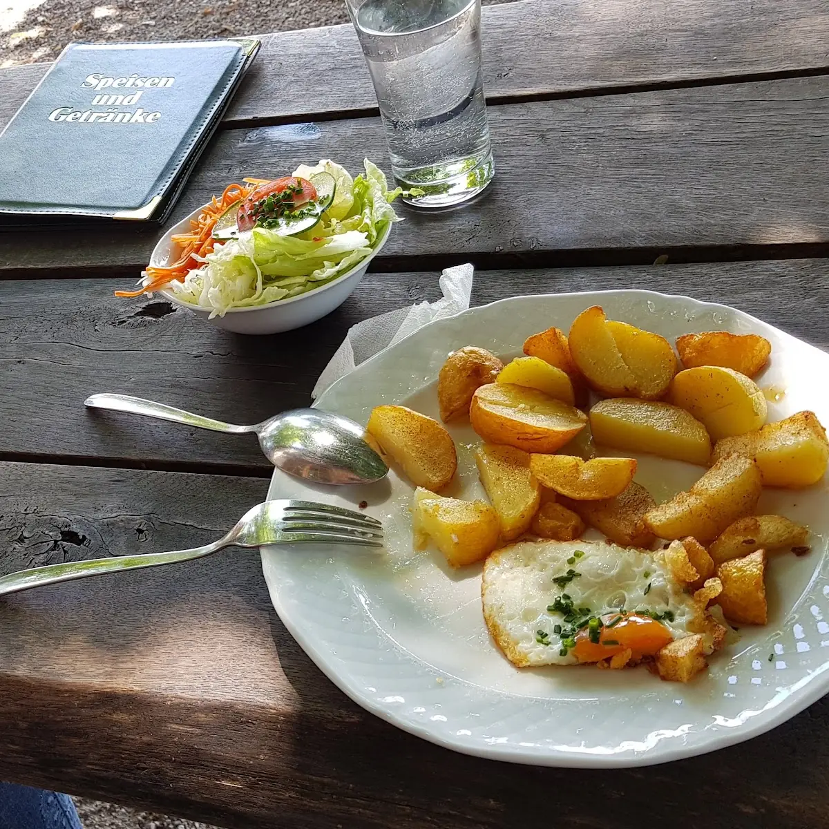 Röstkartoffeln Mit Spiegelei