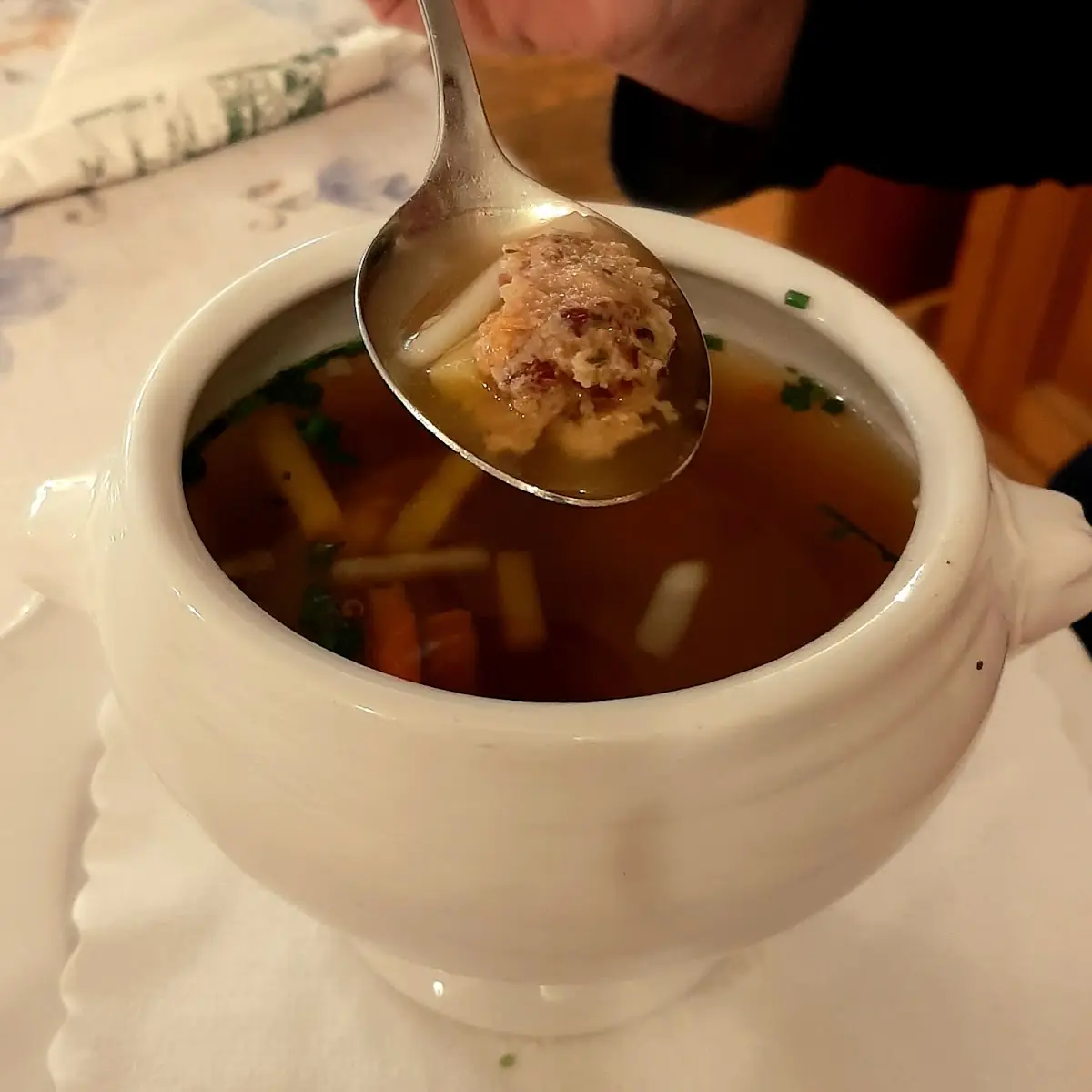 Speckknödelsuppe