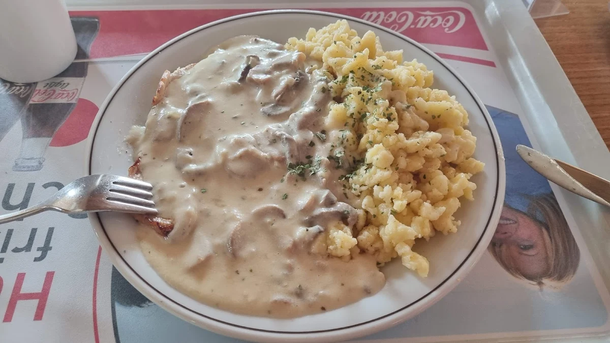 Mushroom Schnitzel With Spatzle