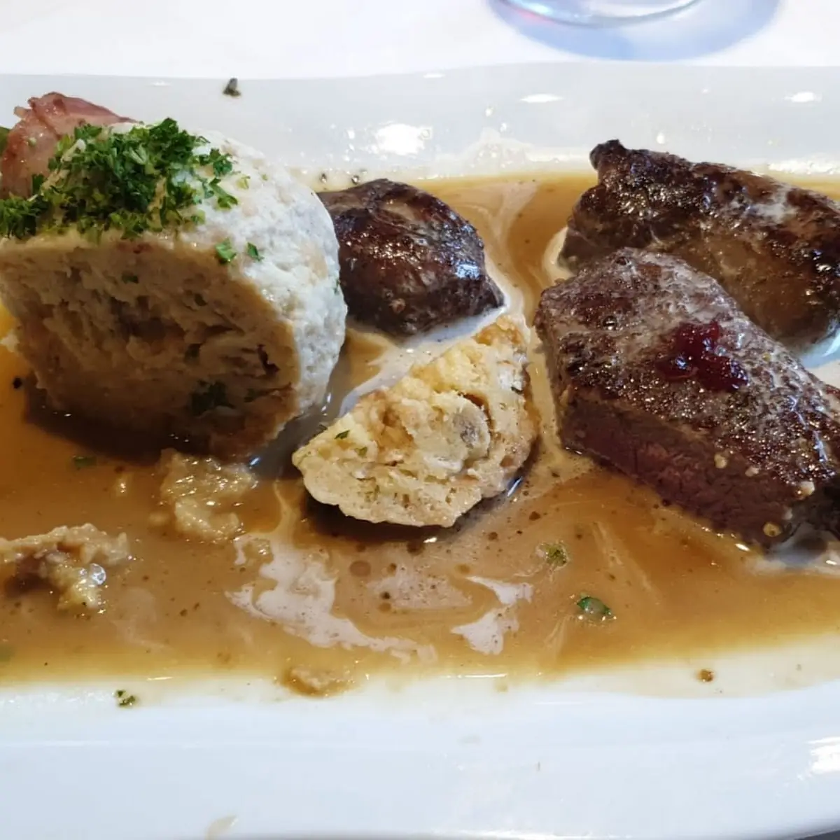Hirschrückensteak