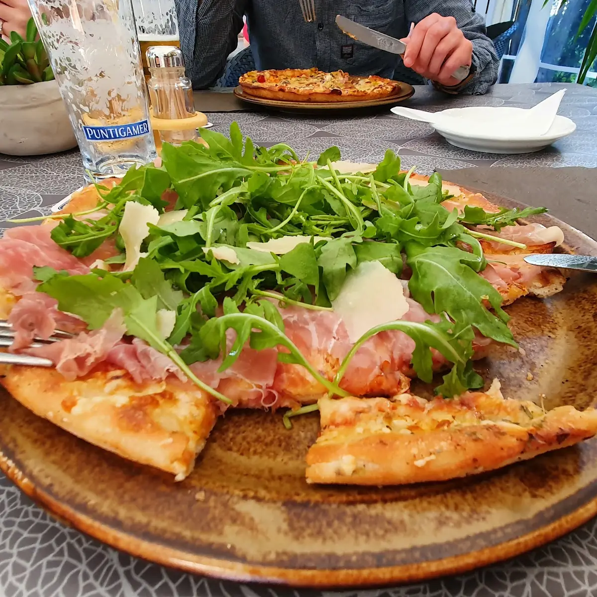 Pizza Ruccula Mit Proccutto