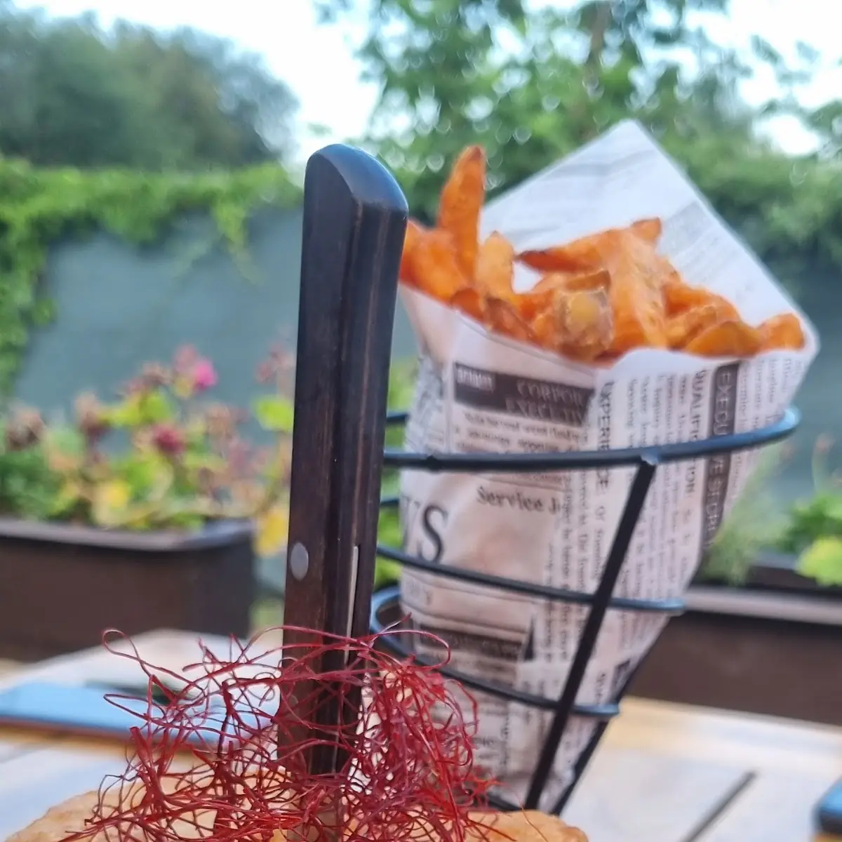 Burger and Fries