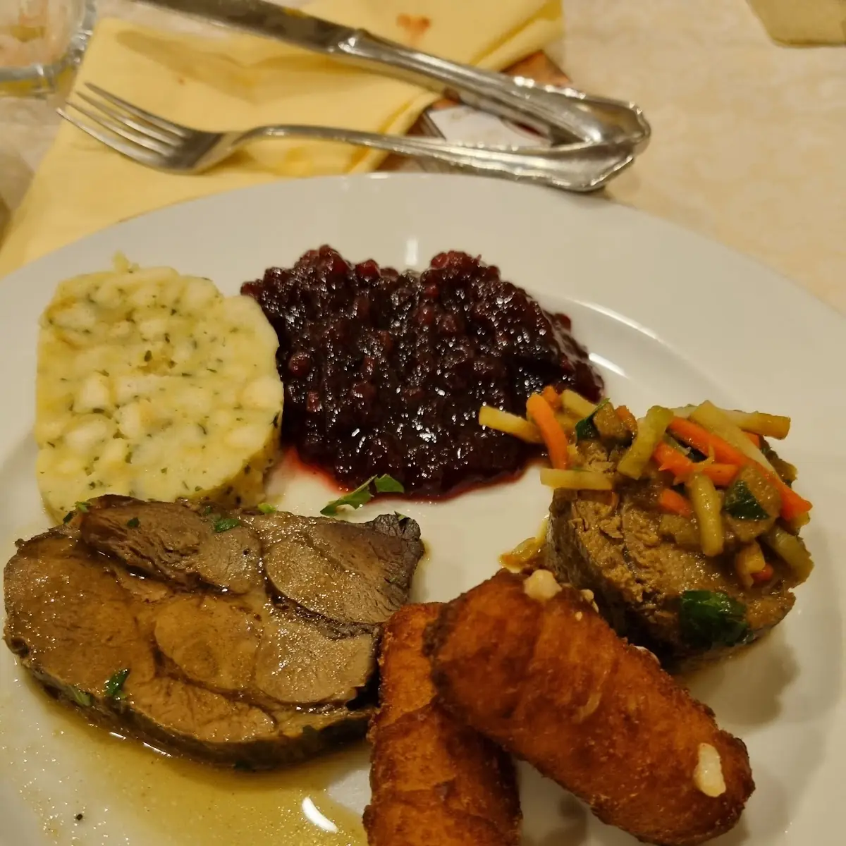 Wildschweinbraten