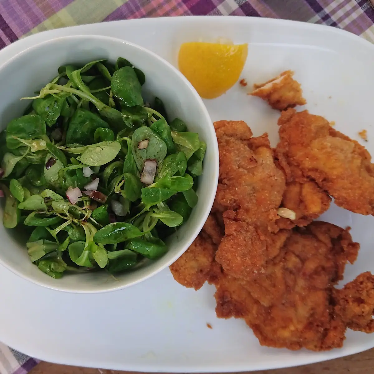 Backhendlsalat, Meierei Diglas im Türkenschanzpark