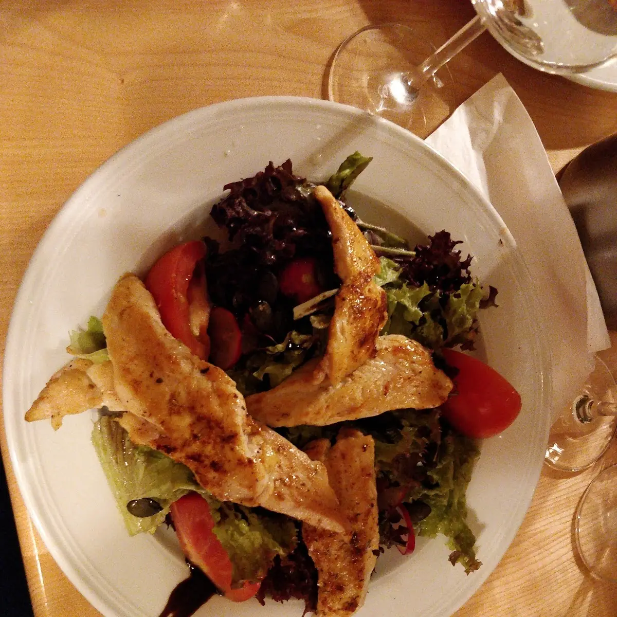 Salat Mit Hühnerstreifen