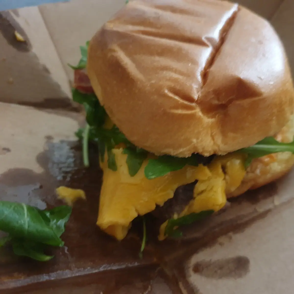 Das Alt Rind Burger Pommes Frittes