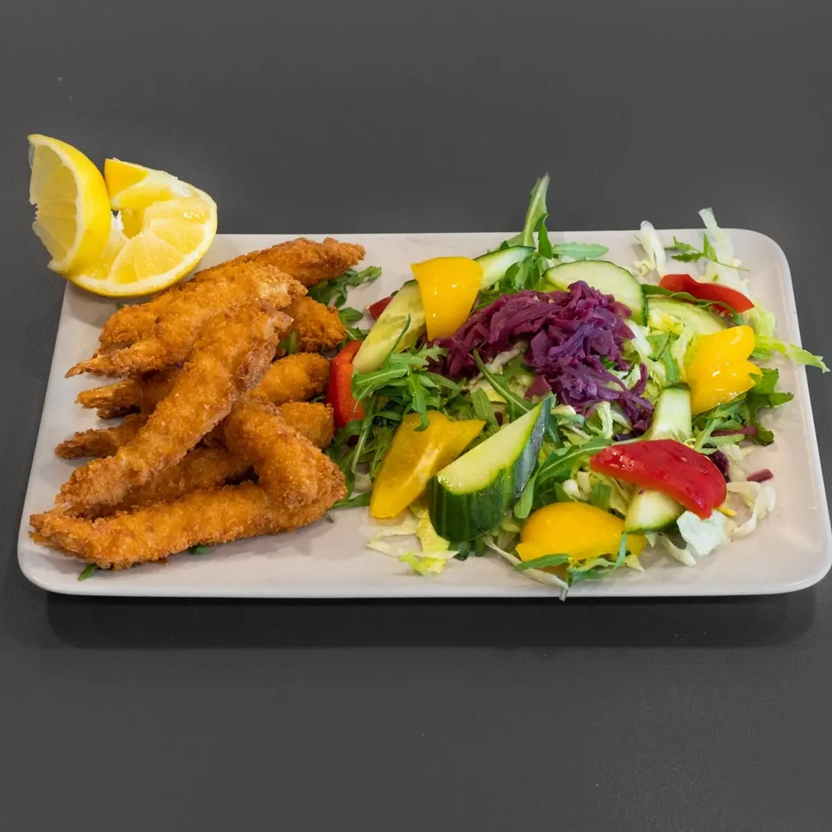 Chicken Salat Gebacken