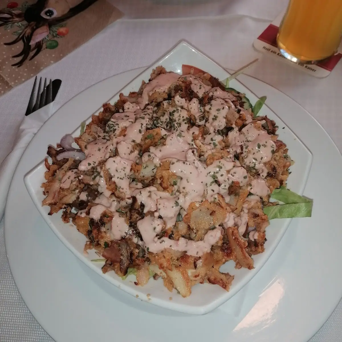 Salat Mit Kebabfleisch