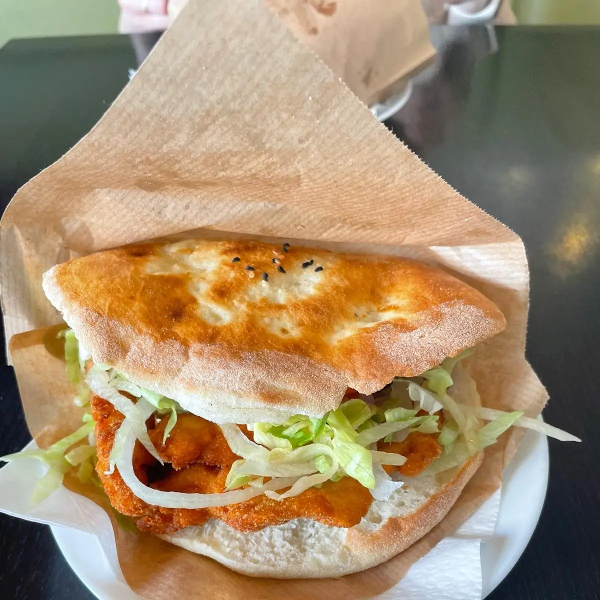 Chicken Schnitzel In Flanbrot