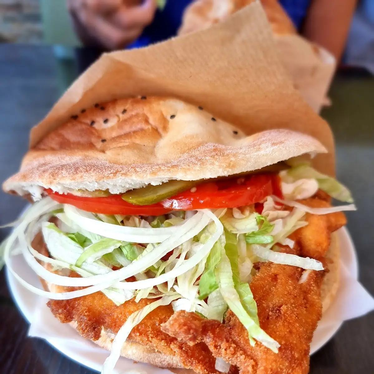 Fladenbrot Schnitzel