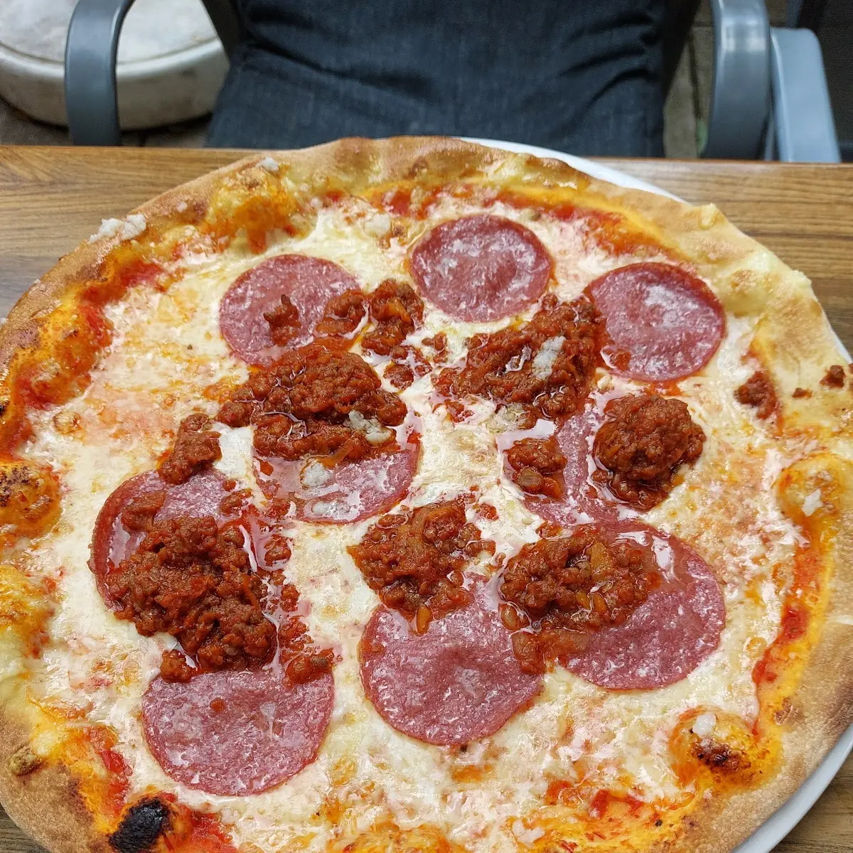 Pizza Salami Mit Faschierten