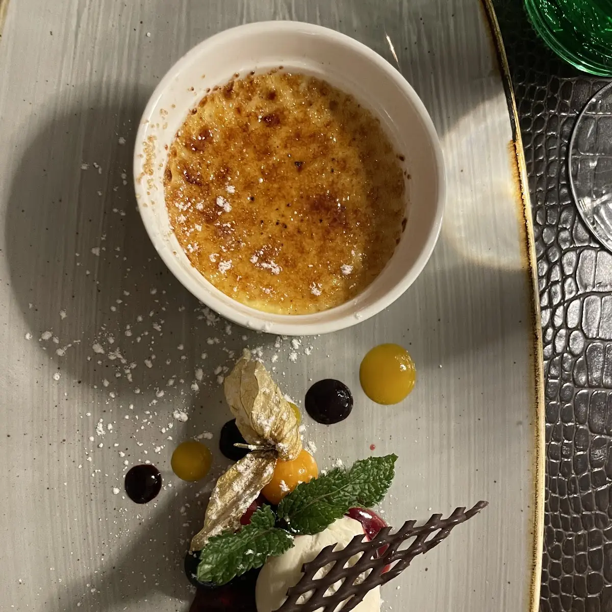 Crema Catalana Con Helado de