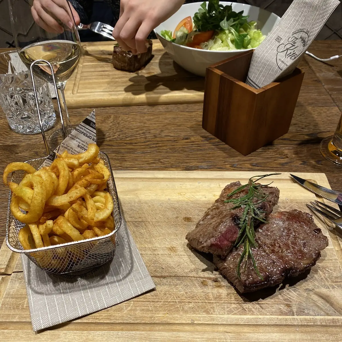 Steak Mit Pommes