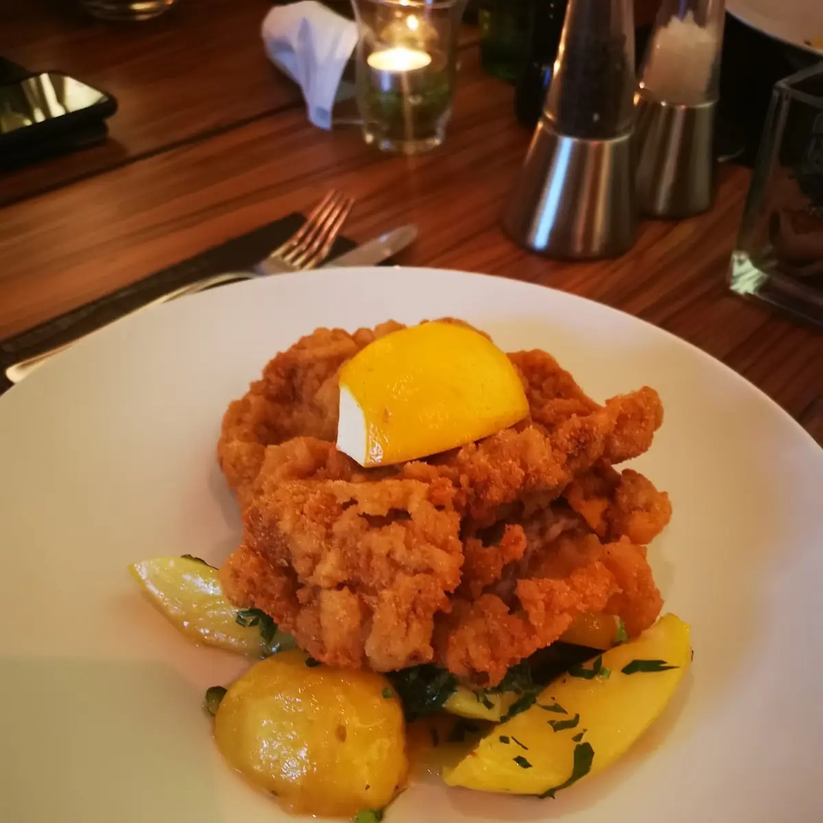 Viennese Schnitzel And Potatoes