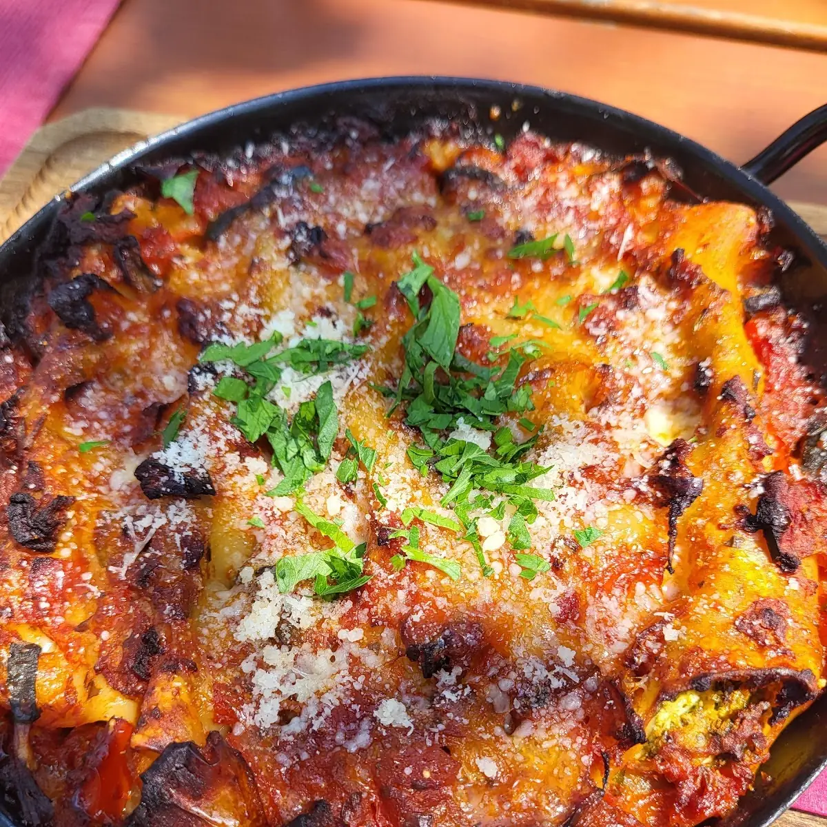 Caneloni Mit Spinat Feta Fülle An Mediterranen Gemüse