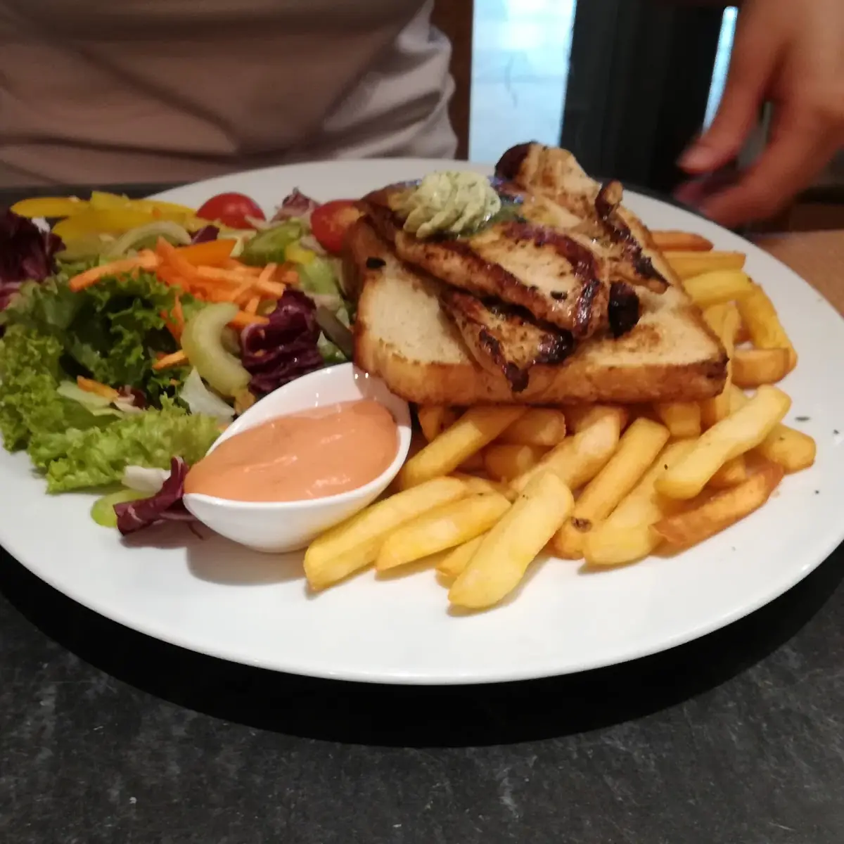 Steak Toast Vom Hühner