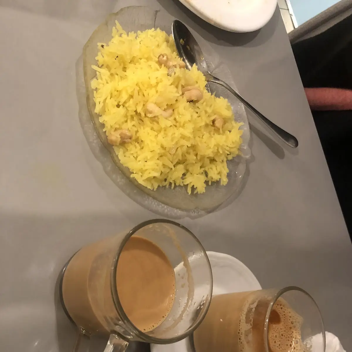 Desi Chai with Sweet Rice Zarda