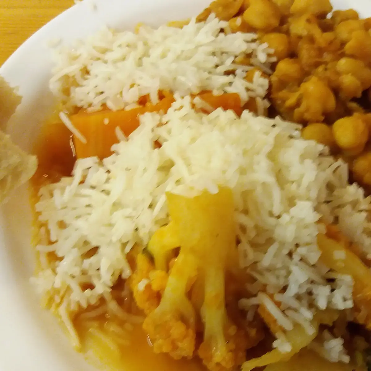 Kichererbsen Curry Mit Reis