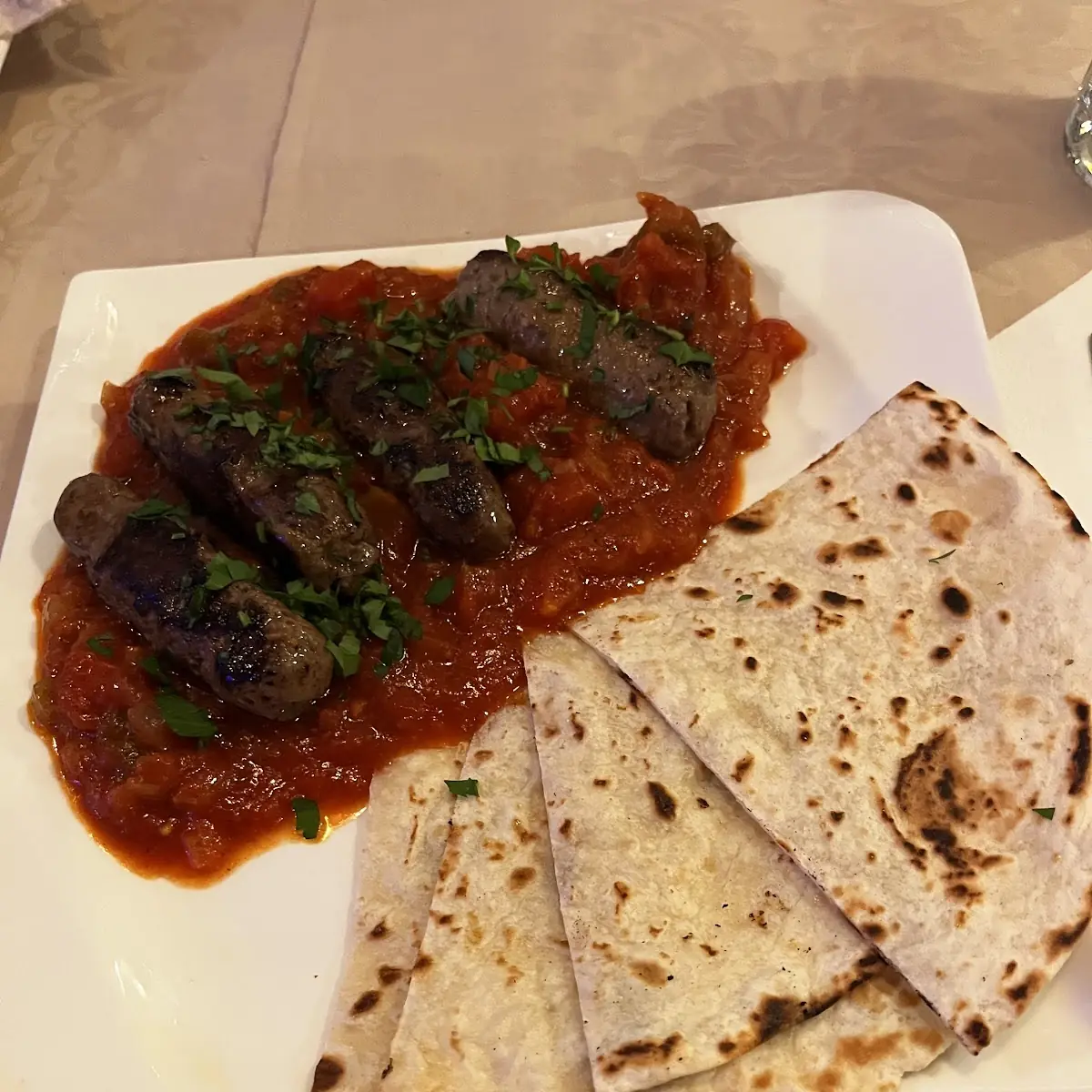 Kebab Hindi Mit Fladenbrot