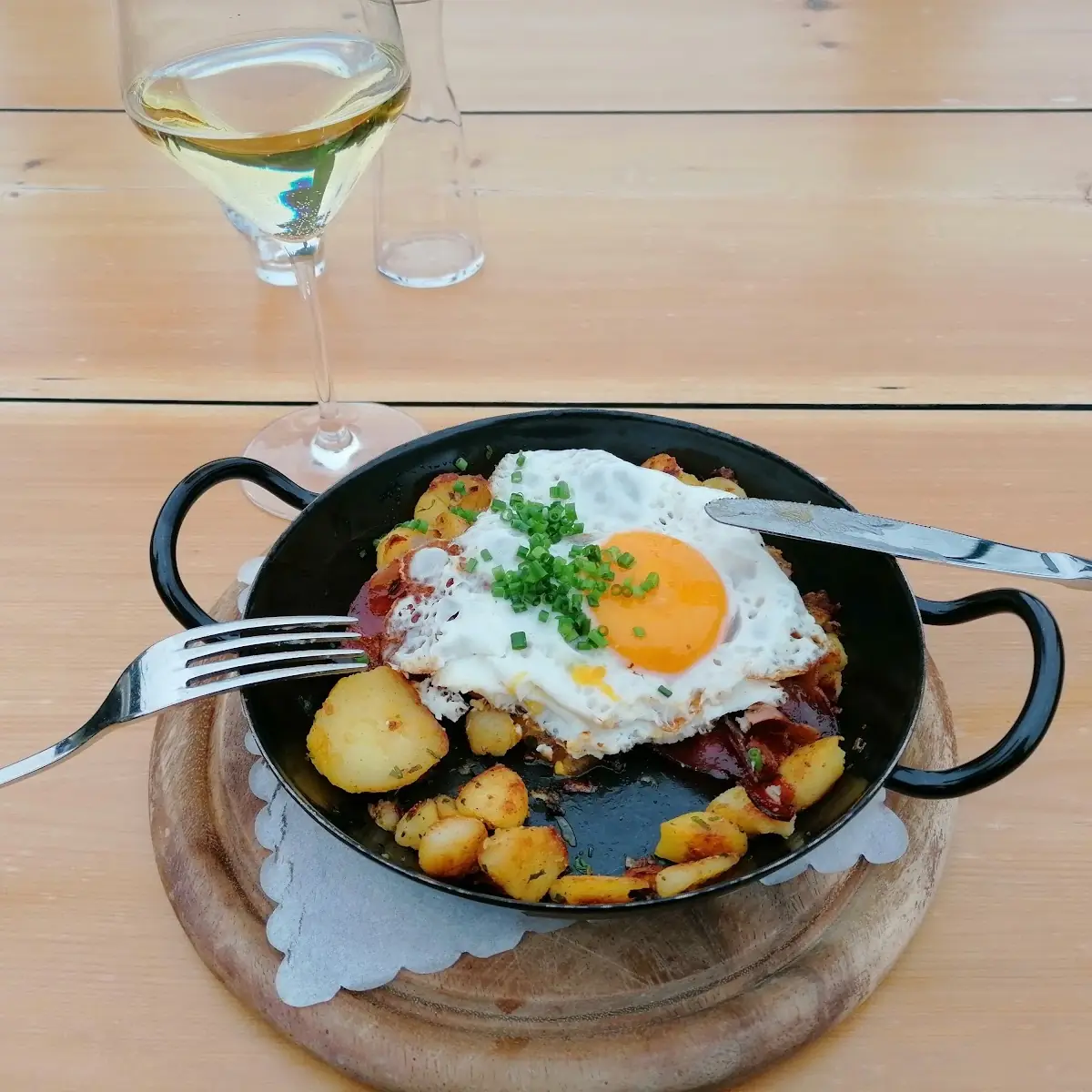 Eier Speck Und Bratkartoffel