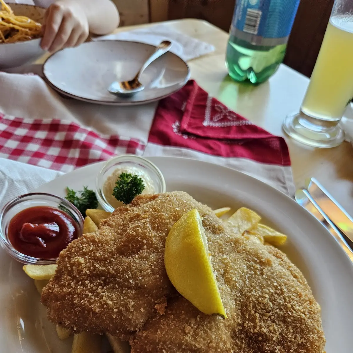 Wiener Schnitzel With French Fries
