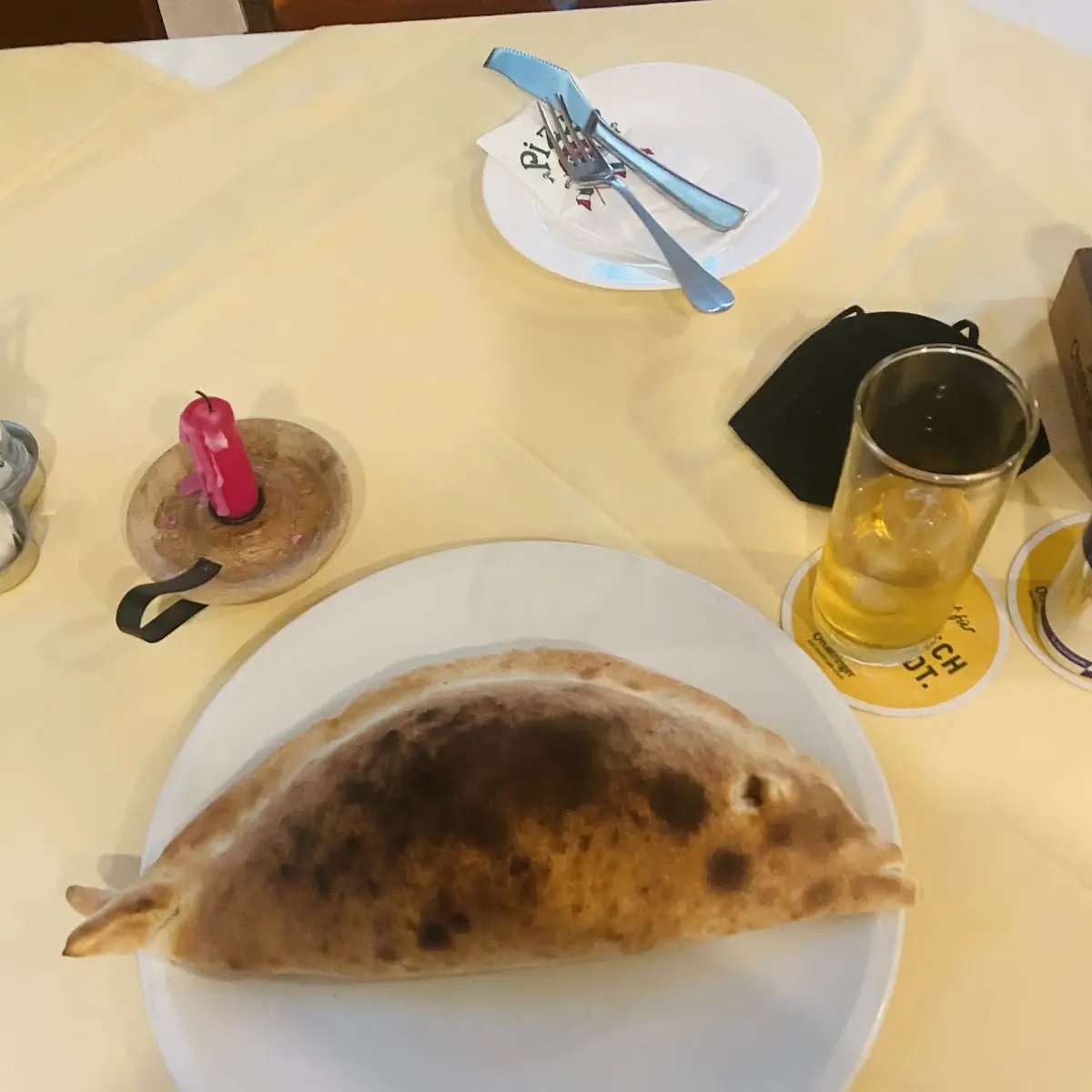Calzone Zusammengeklappt