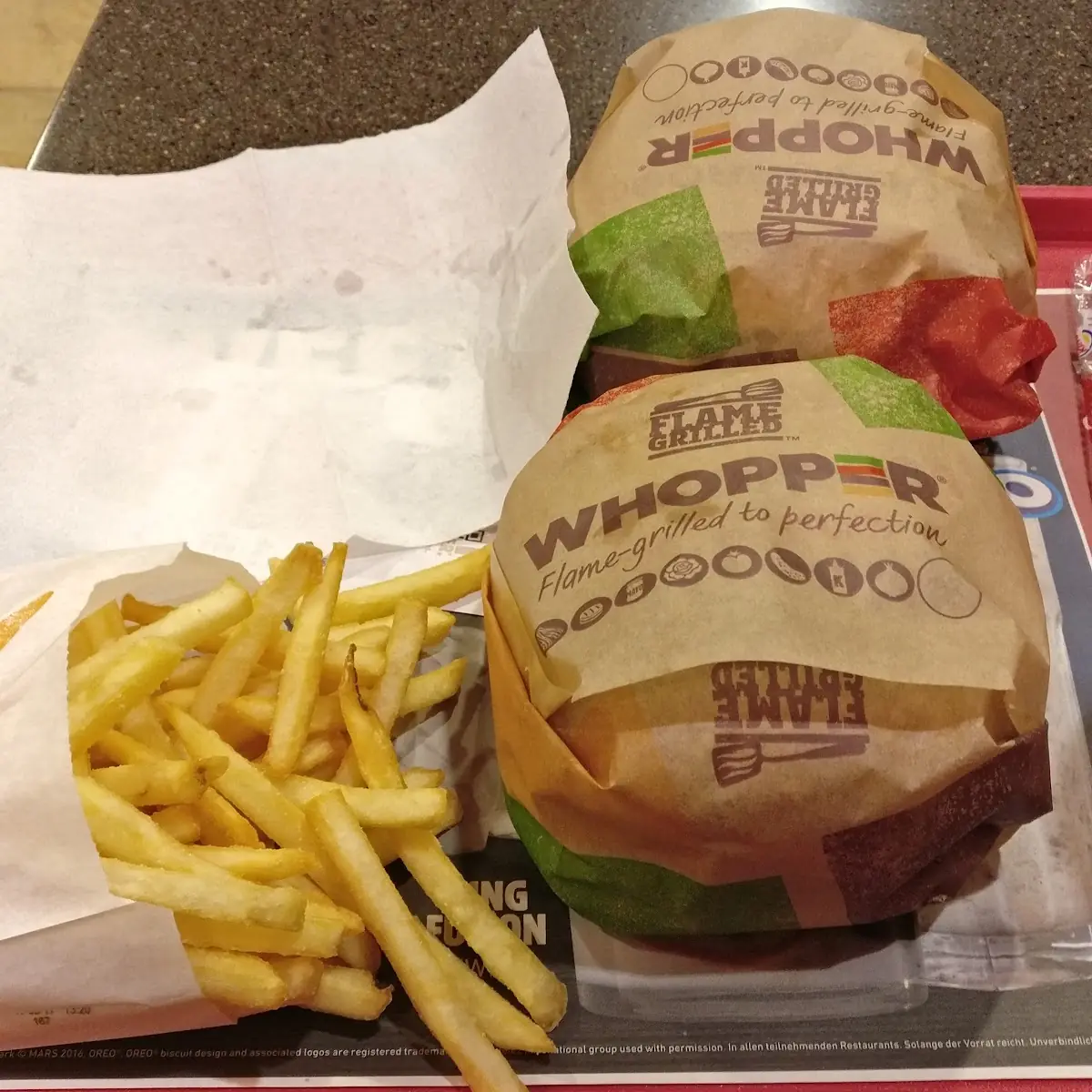 Whopper Menü