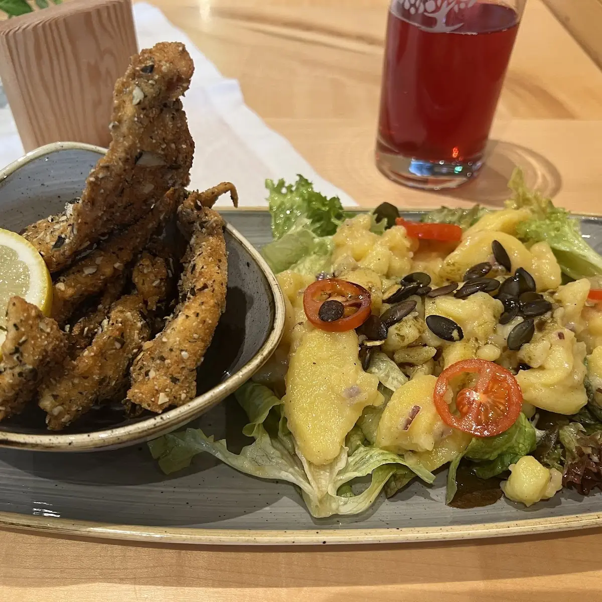Backhendl-salat