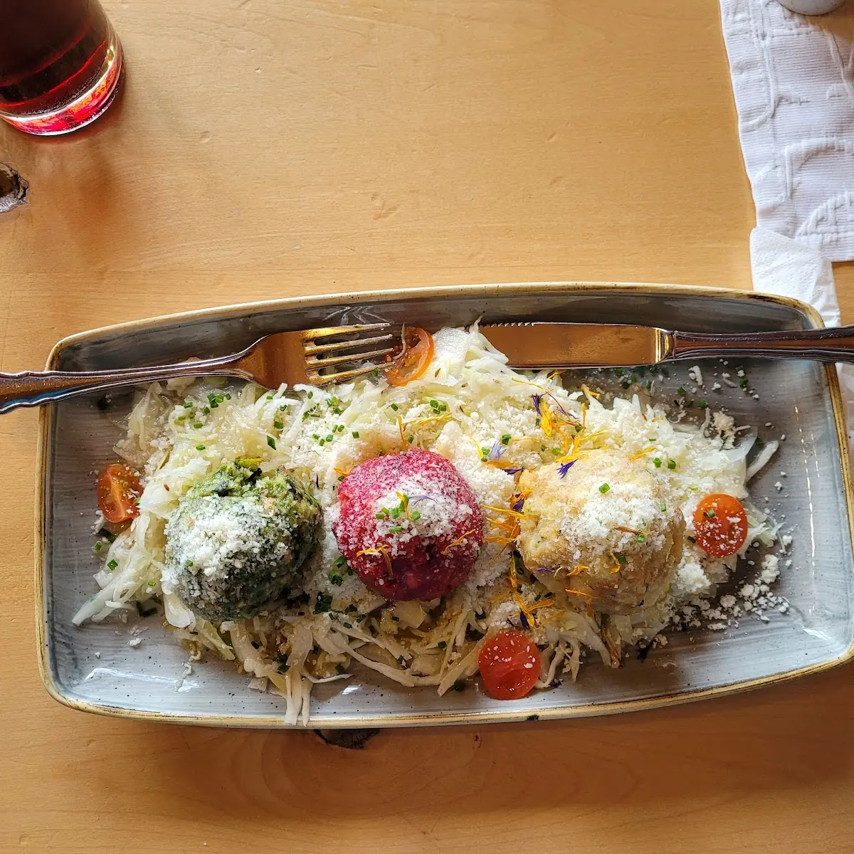 Knödeltris Vegetarisch