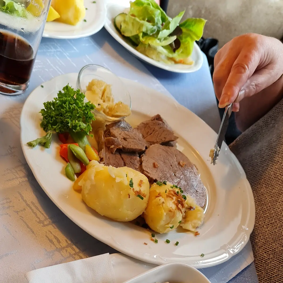 Gekochtes Rindfleich Mit Semmelkren