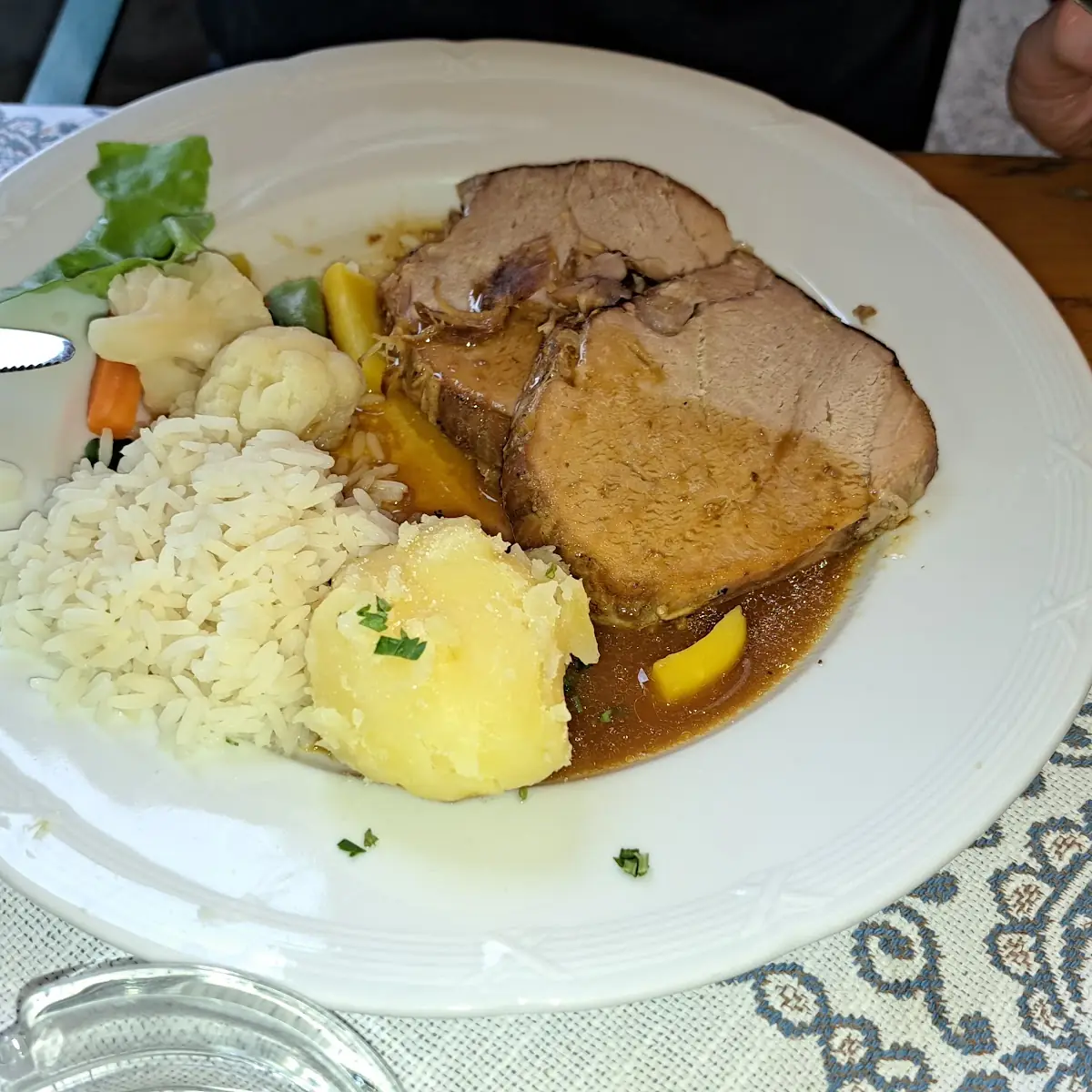 Kalbsbraten Mit Reis