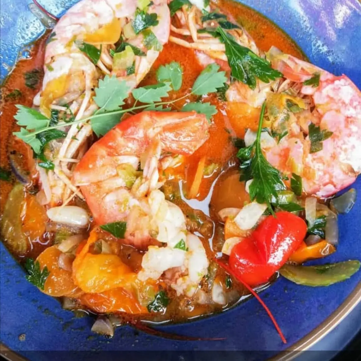 Chili Langusten Suppe