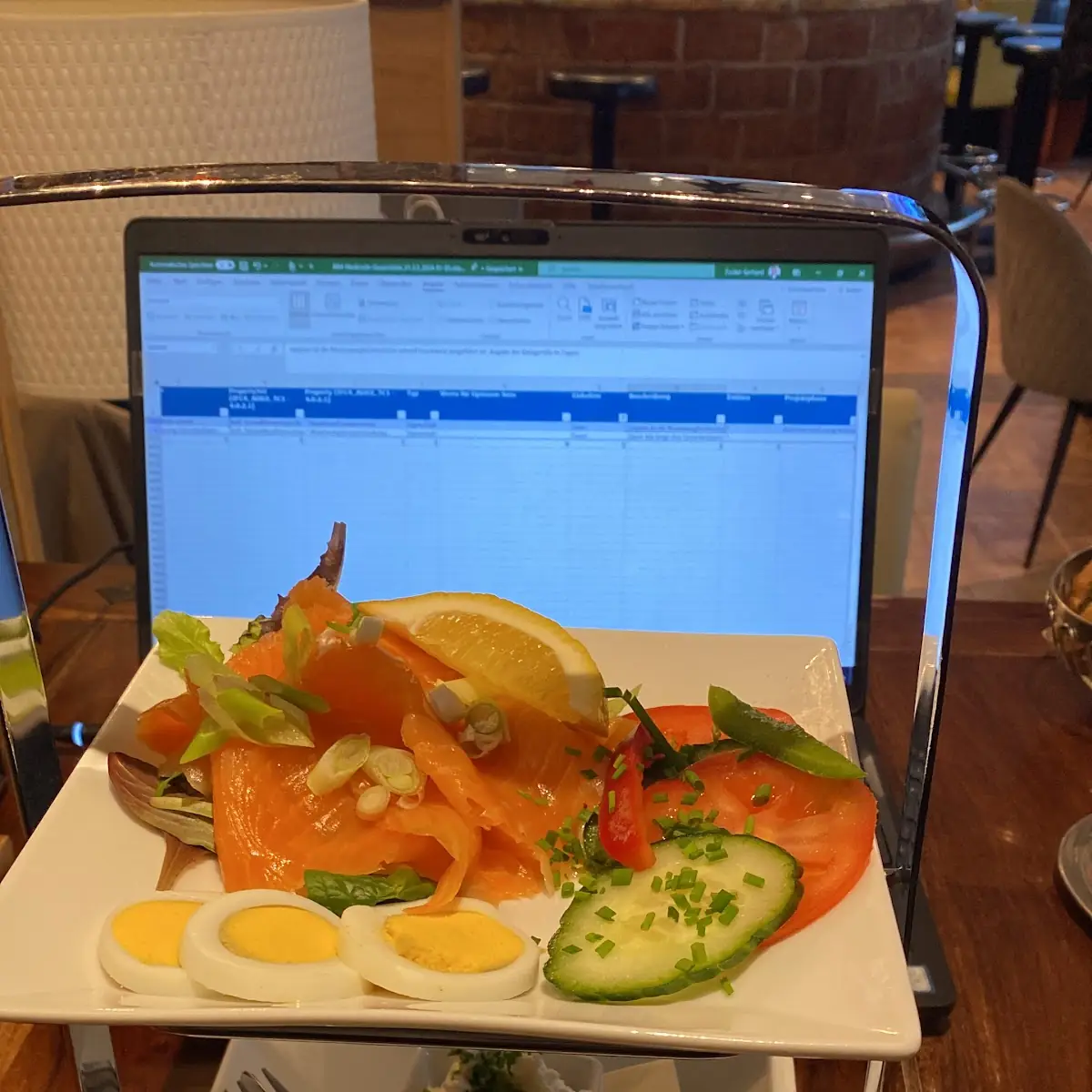 Lachsfrühstück