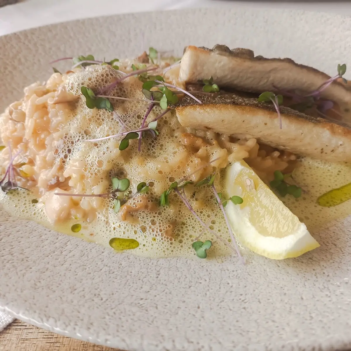 Saiblingsfilet Mit Eierschwammerlrisotto