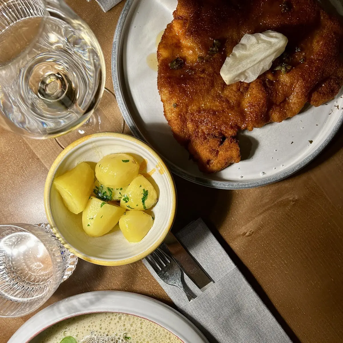 Brodaravioli & Wiener Schnitzel