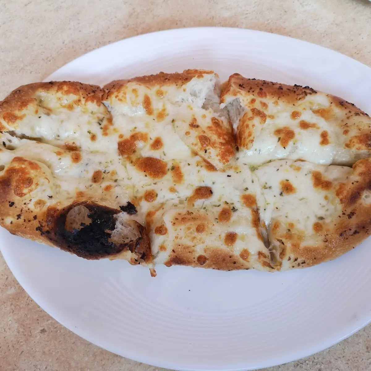 Knoblauchbrot Mit Käse Überbacken