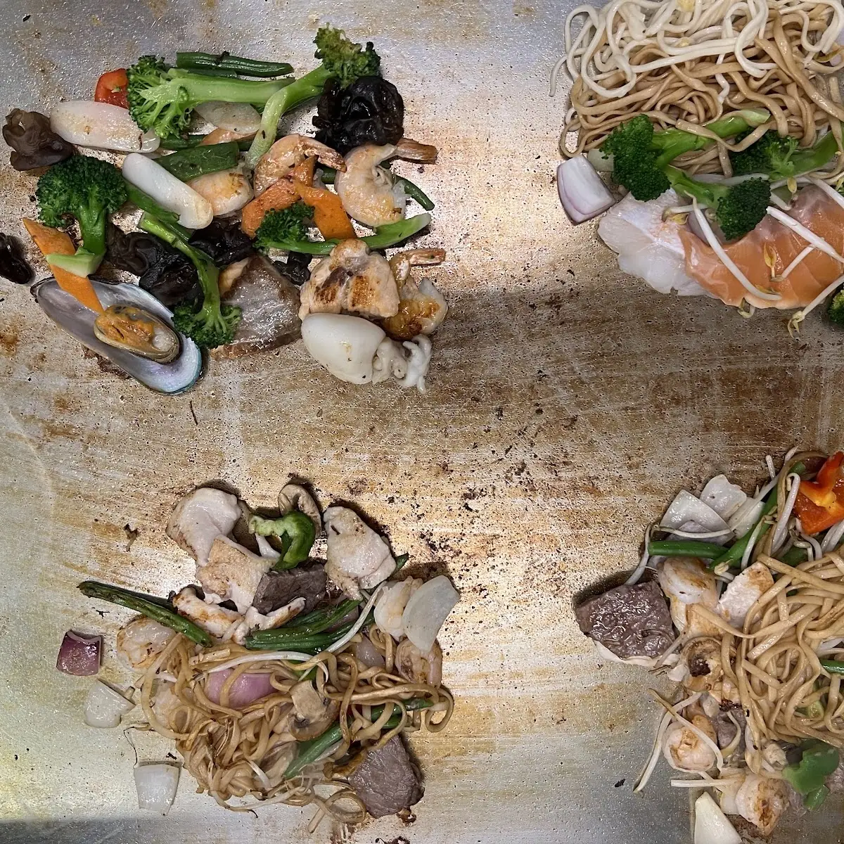 Ente Fisch Garnelen