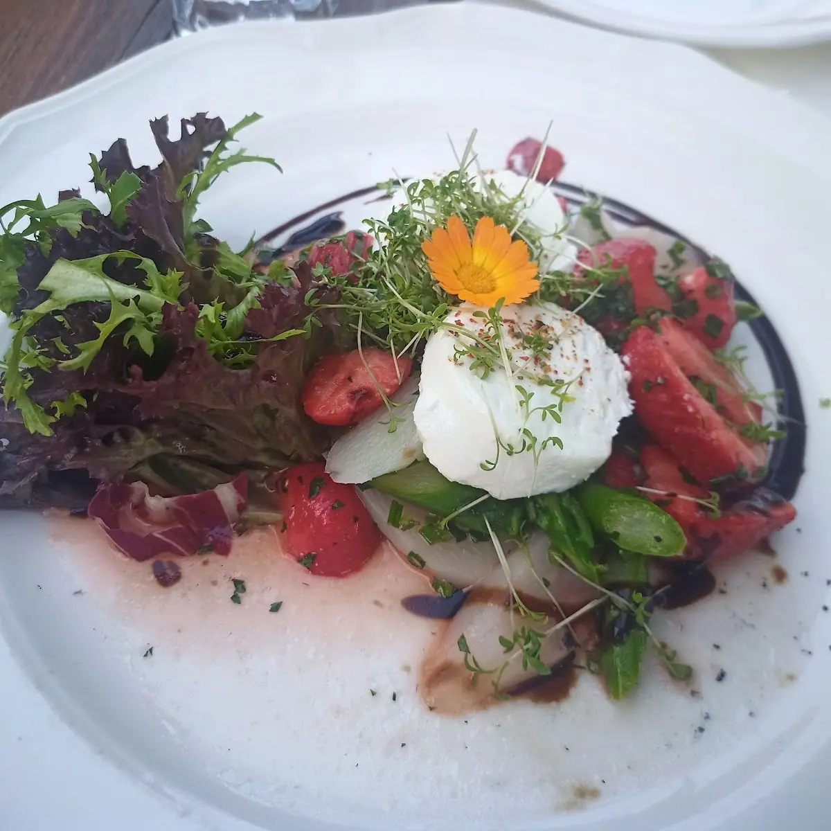 Ziegenkäse Auf Blattsalat