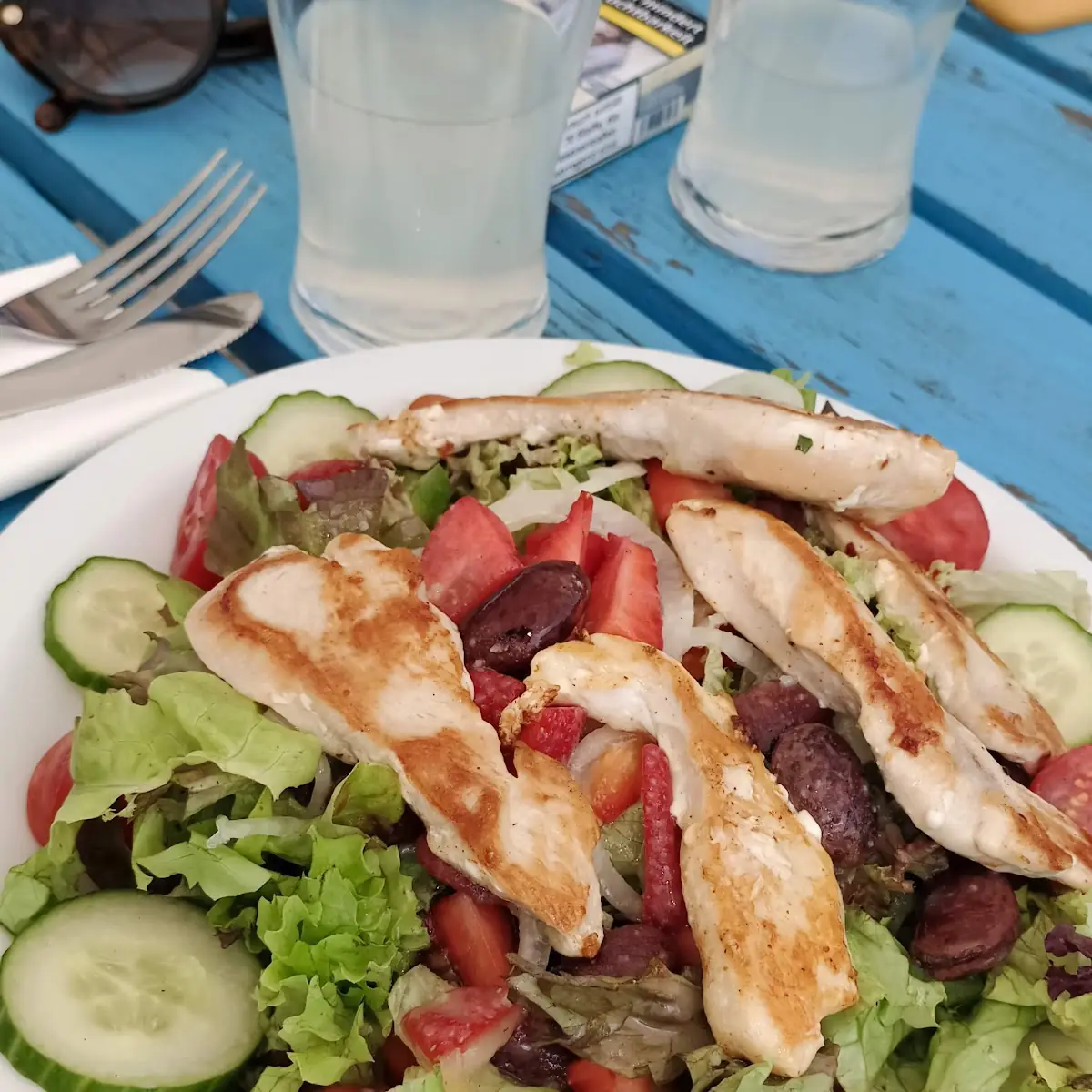 Salat Mit Grillhendlfilet