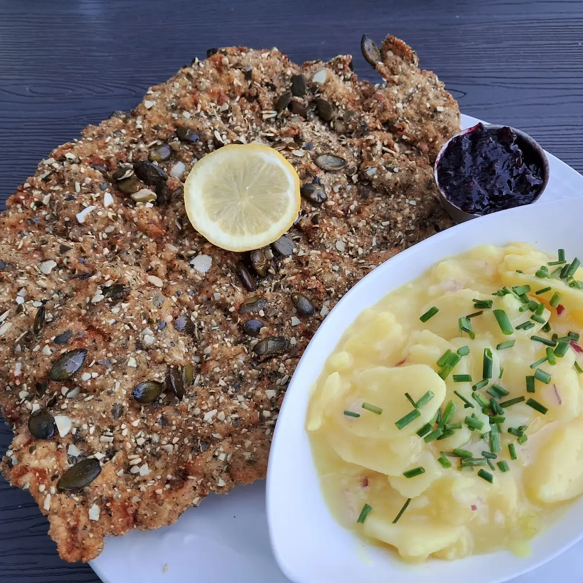 Schnitzel Mit Kürbiskernpanade