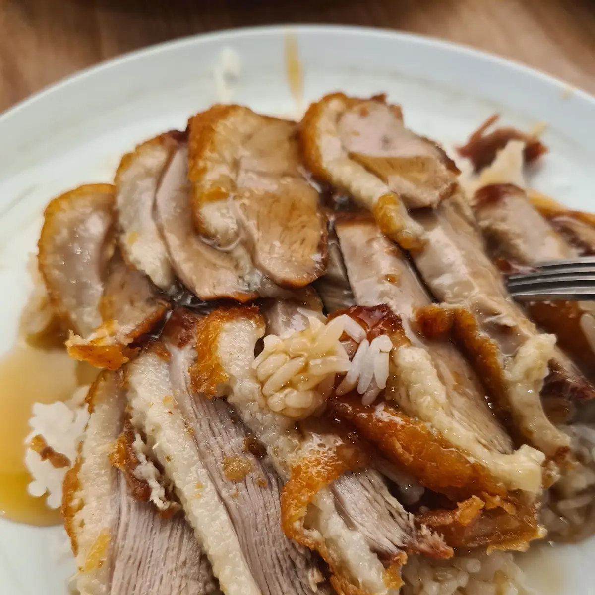Knusprige Ente Mit Reis