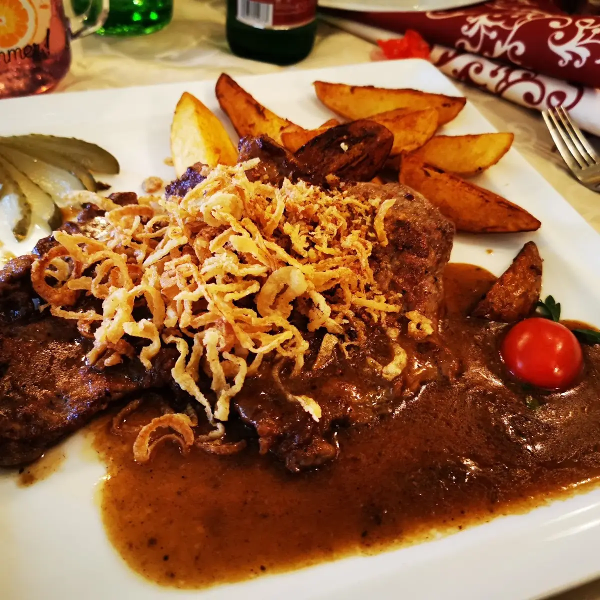 Zwiebelrostbraten