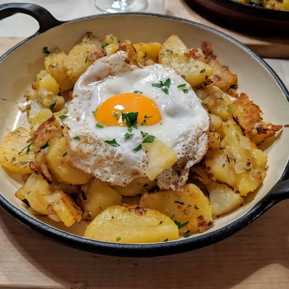 Röstkartoffeln Mit Ei