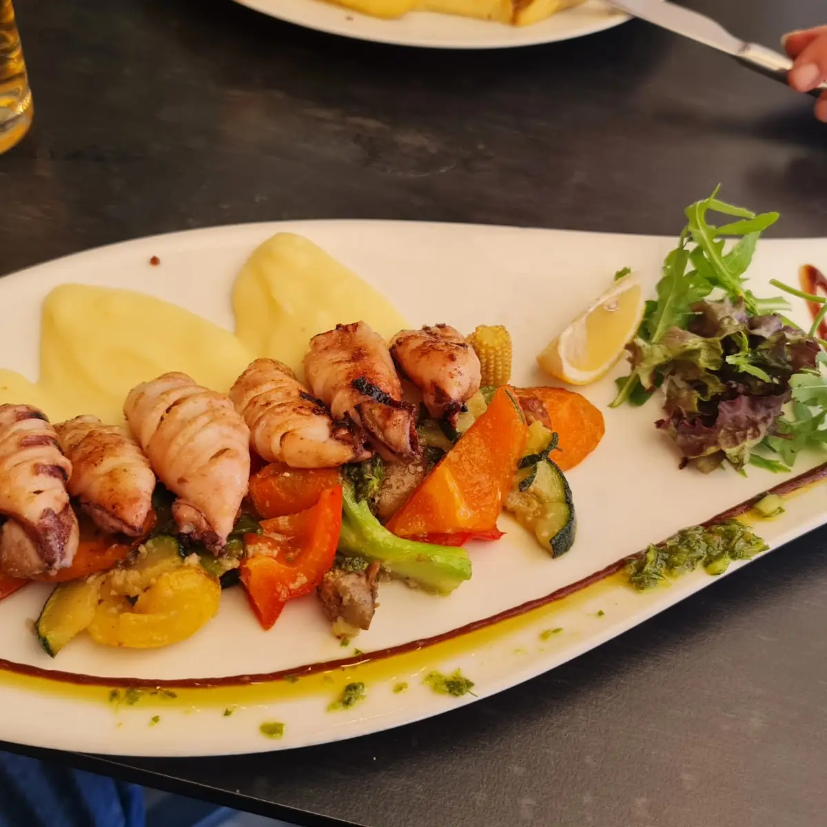 Gegrillte Calamari