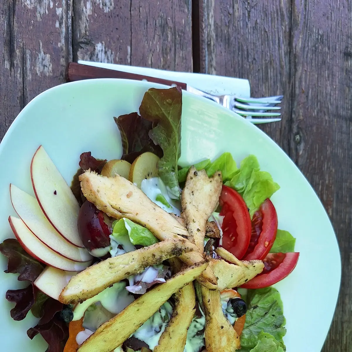 Salat Mit Putenstreifen