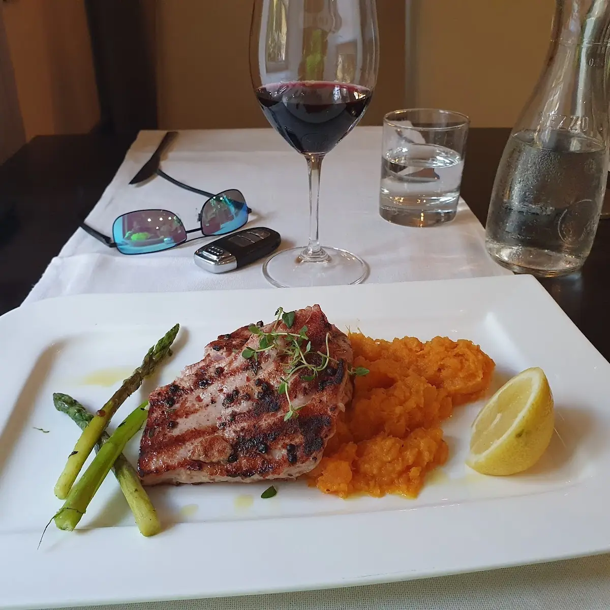 Thunfisch Steak Mit Süsskartoffelpüree