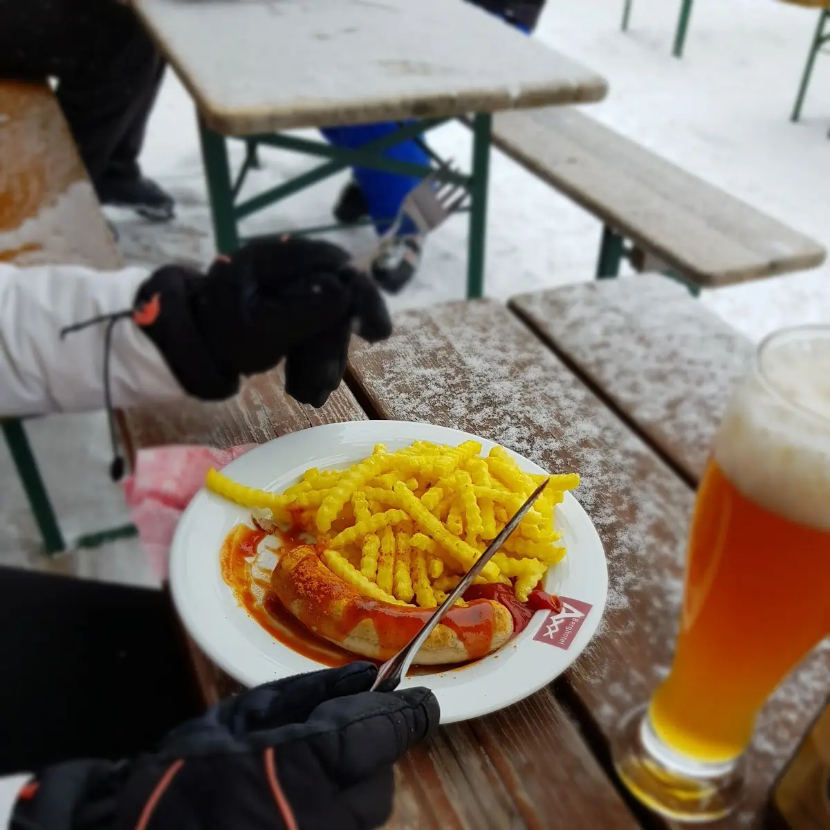 Currywurst Met Frieten